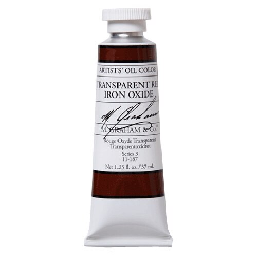 M. Graham & Co., Artists', Oil Paint, 1.25oz, Transparent Red Iron Oxide